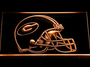Georgia Bulldogs Helmet LED Neon Sign