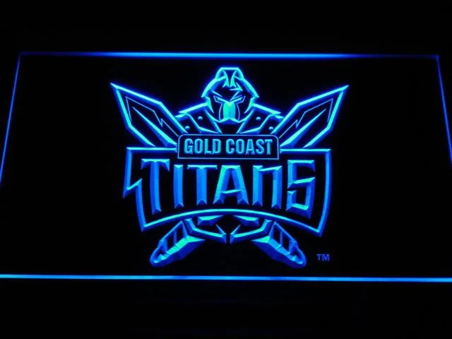 Gold Coast Titans LED Neon Sign