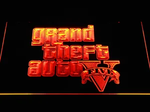 Grand Theft Auto Five LED Neon Sign