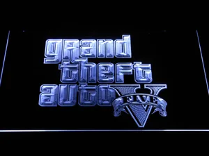 Grand Theft Auto Five LED Neon Sign