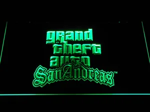 Grand Theft Auto San Andreas LED Neon Sign