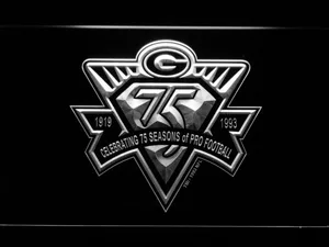 Green Bay Packers 75th Season LED Neon Sign - Legacy Edition