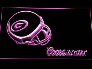 Green Bay Packers Coors Light Helmet LED Neon Sign