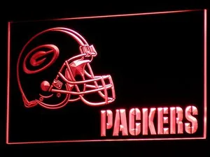 Green Bay Packers Helmet LED Neon Sign