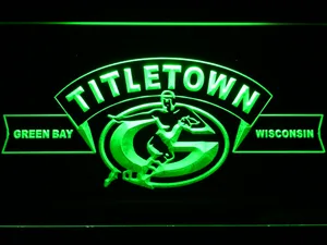 Green Bay Packers Titletown LED Neon Sign