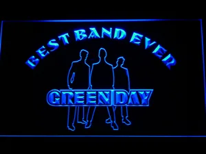 Green Day Silhouette Best Band Ever LED Neon Sign