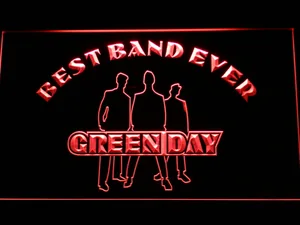 Green Day Silhouette Best Band Ever LED Neon Sign