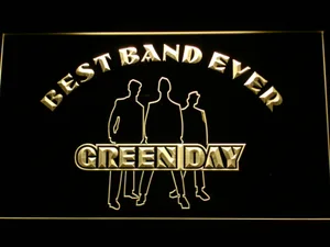 Green Day Silhouette Best Band Ever LED Neon Sign