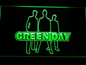 Green Day Silhouette LED Neon Sign