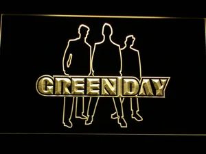 Green Day Silhouette LED Neon Sign