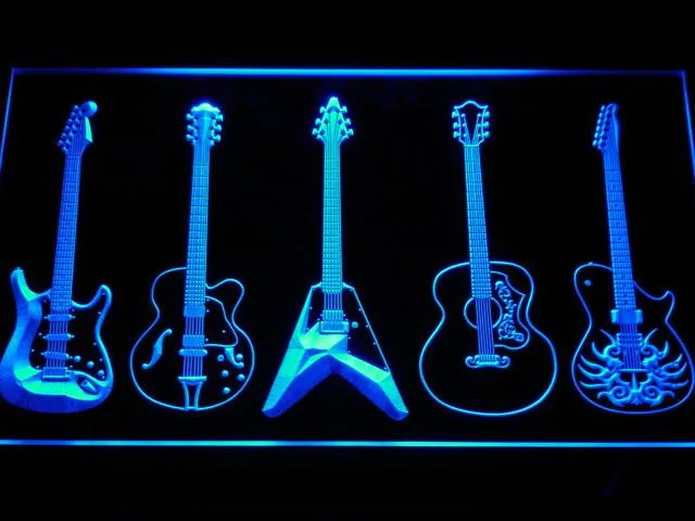 Guitar LED Neon Sign