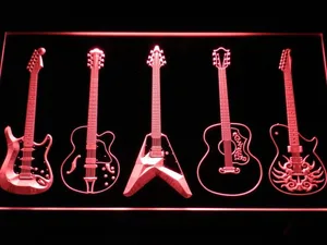 Guitar LED Neon Sign