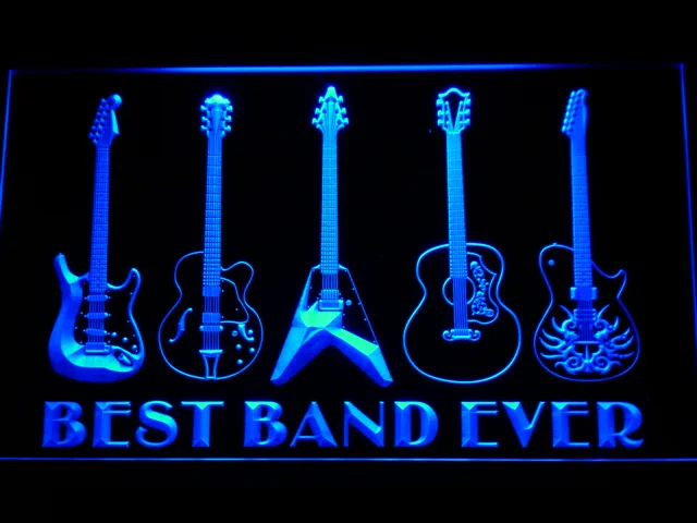 Guitars Best Band Ever LED Neon Sign