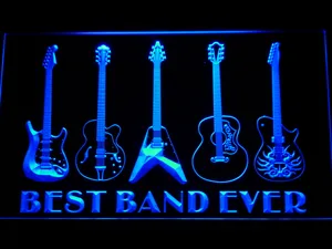 Guitars Best Band Ever LED Neon Sign
