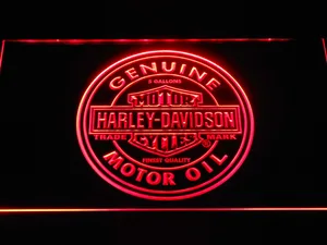 Harley Davidson Genuine Motor Oil LED Neon Sign