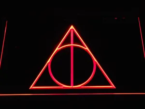 Harry Potter Deathly Hallows Logo LED Neon Sign