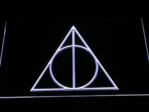 Harry Potter Deathly Hallows Logo LED Neon Sign