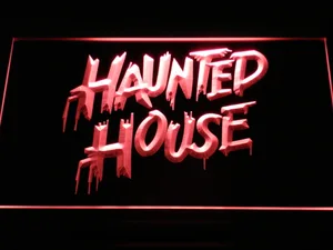 Haunted House LED Neon Sign
