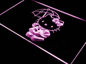 Hello Kitty Umbrella LED Neon Sign