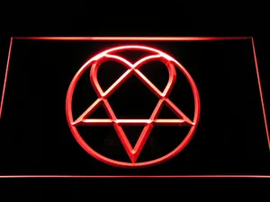 HIM Heartagram LED Neon Sign
