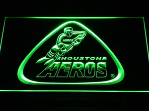 Houston Aeros LED Neon Sign - Legacy Edition