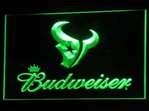 Houston Texans Budweiser LED Neon Sign
