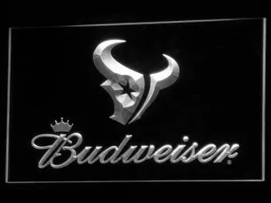 Houston Texans Budweiser LED Neon Sign