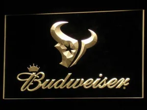 Houston Texans Budweiser LED Neon Sign