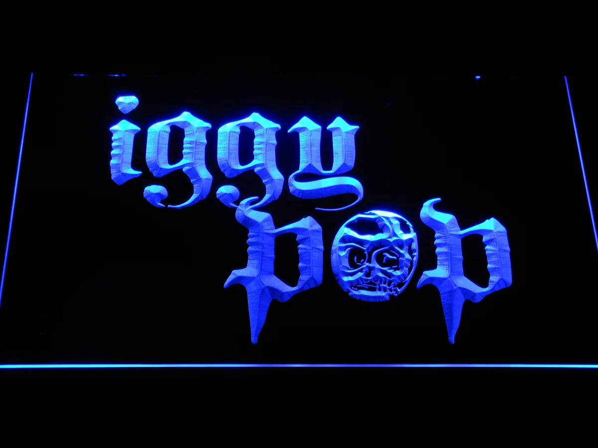 Iggy Pop Skull Ring LED Neon Sign
