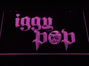 Iggy Pop Skull Ring LED Neon Sign