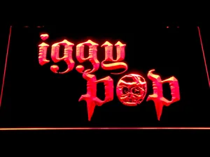 Iggy Pop Skull Ring LED Neon Sign