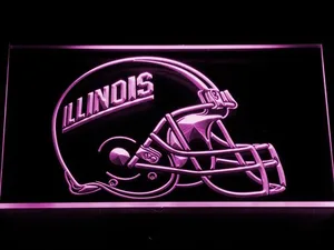Illinois Fighting Illini Helmet LED Neon Sign - Legacy Edition