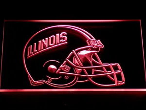 Illinois Fighting Illini Helmet LED Neon Sign - Legacy Edition