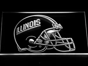 Illinois Fighting Illini Helmet LED Neon Sign - Legacy Edition