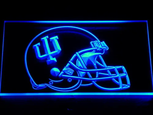 Indiana Hoosiers Helmet LED Neon Sign