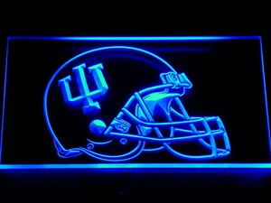 Indiana Hoosiers Helmet LED Neon Sign