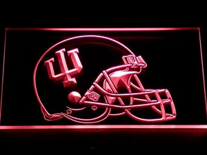 Indiana Hoosiers Helmet LED Neon Sign