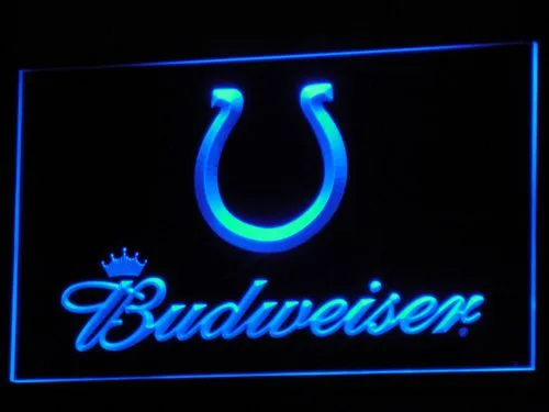 Indianapolis Colts Budweiser LED Neon Sign