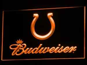 Indianapolis Colts Budweiser LED Neon Sign