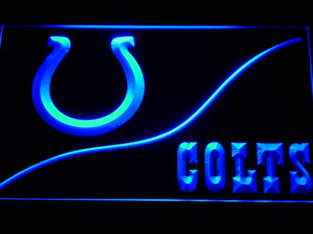 Indianapolis Colts Split LED Neon Sign