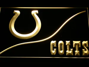 Indianapolis Colts Split LED Neon Sign