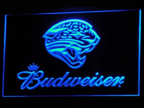 Jacksonville Jaguars Budweiser LED Neon Sign - Legacy Edition
