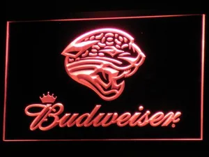Jacksonville Jaguars Budweiser LED Neon Sign - Legacy Edition