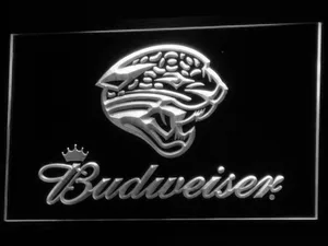 Jacksonville Jaguars Budweiser LED Neon Sign - Legacy Edition