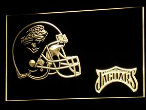 Jacksonville Jaguars Helmet LED Neon Sign - Legacy Edition