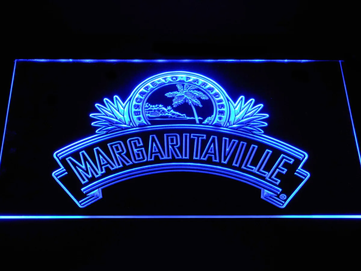 Jimmy Buffett's Margaritaville Ribbon LED Neon Sign
