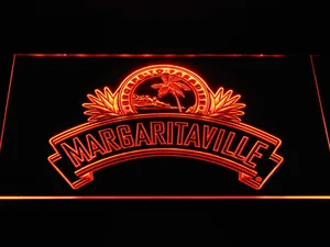 Jimmy Buffett's Margaritaville Ribbon LED Neon Sign