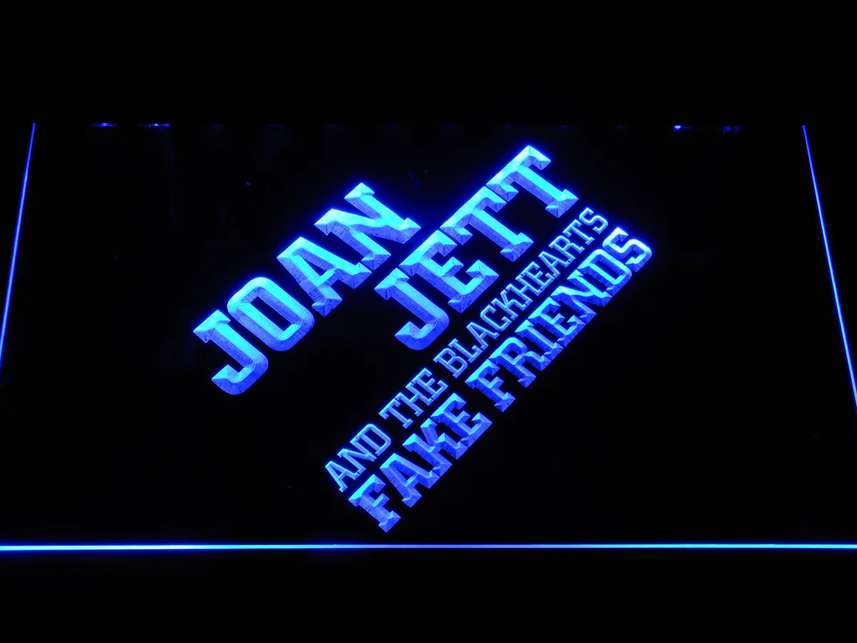 Joan Jett And The Blackhearts Fake Friends LED Neon Sign