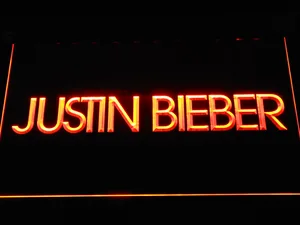 Justin Bieber LED Neon Sign