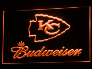 Kansas City Chiefs Budweiser LED Neon Sign